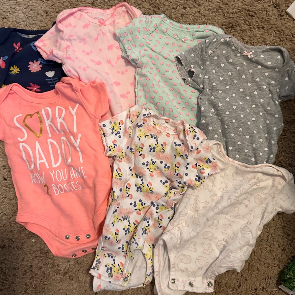 100% cotton 3m simple joy by carters onesies